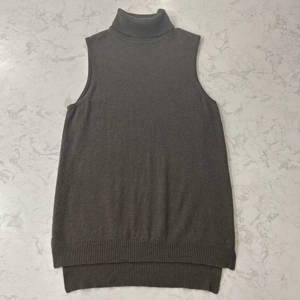 Cashmere Charter Club 100%‎ Cashmere Sleeveless Turtleneck Women’s M Lagenlook